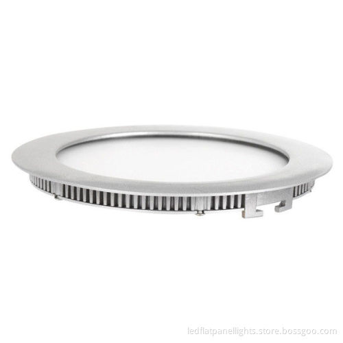 Ip54 12w Aluminum Round Ceiling Led Flat Panel Lights For School , High Brightness
